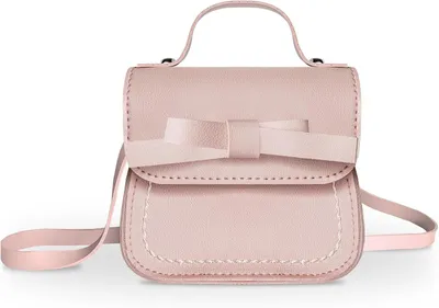 Immagine prodotto di Borsa a tracolla per bambini con fiocco, mini borsa a tracolla, piccolo portafoglio, per bambini dai 2 ai 5 anni
