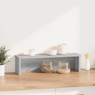 Immagine prodotto di vidaXL Scaffale da cucina impilabile Grigio Sonoma 50x15x16 cm Materiale a base di legno