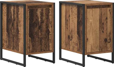 Immagine prodotto di Comodino 2 pcs Legno vecchio 39,5 x 30 x 50 cm