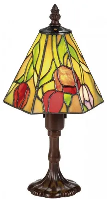 Obrázek produktu pro Casa Padrino Tiffany stolní lampa / stojací lampa růže vícebarevná Ø 15 x v. 30 cm - kvalita