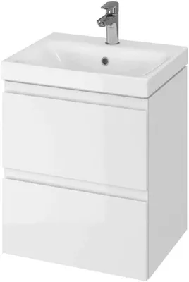 Produktbild von Waschbecken mit Unterschrank Waschtisch 2-Schubladen MODUO 50 cm Weiß