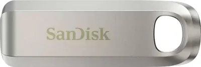 Produktbild von SanDisk SDCZ75-064G-G46, 64 GB, USB Typ-C, 3.2 Gen 1 (3.1 Gen 1), Dia, 10,43 g, Silber