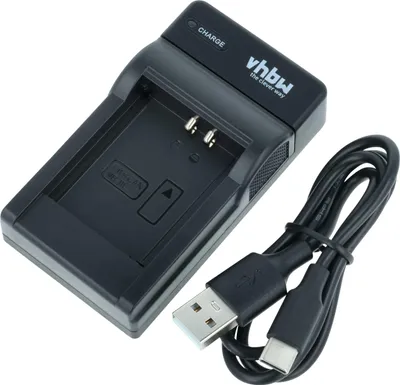 Produktbild von vhbw USB Ladegerät kompatibel mit Canon Digital Ixus 155, 160, 127, 140, 145, 135, 150, 132 Kamera Camcorder/Akku - Ladeschale, Ladeanzeige, 4,2 V