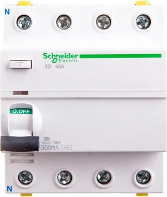 Obrázok produktu pre Prúdový chránič iID-40-4-300-AC 40A 4-pólový 300mA typ AC