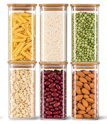 Vorratsdosen aus Glas, 6er-Set, 25 oz, luftdicht, BPA-frei