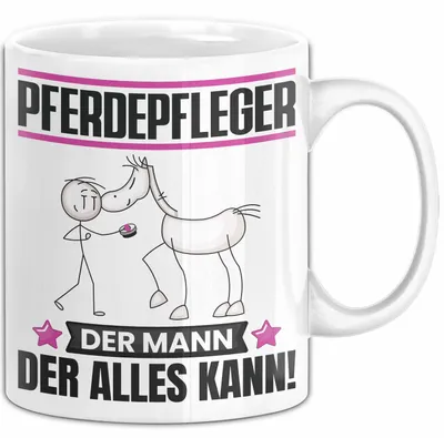 Produktbild von Pferdepfleger Tasse Geschenk für Pferdepfleger Der Mann Der Alles Kann Geschenkidee zum Geburtstag (Weiß)