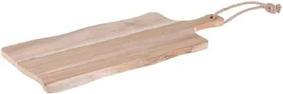 Obrázok produktu pre Drevená doska na krájanie 49x20x1,5cm, teakové drevo