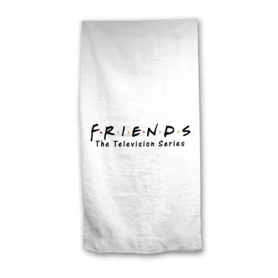 Produktbild von strandtuch Friends 70 x 140 cm Baumwolle weiß