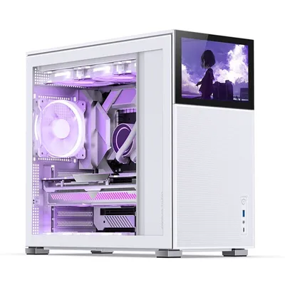 Produktbild von Jonsbo D41 MESH, Midi Tower, PC, Weiß, ATX, micro ATX, Mini-ATX, Stahl, Gaming