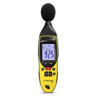 Produktbild von TROTEC Schallpegel-Messgerät SL400 | Professionelles Klasse-2-Phonometer | Datenlogger-Funktion | Kalibrierzertifikat nach ISO | Schallpegelmessung | Schall, Frequenz, Schalldruck, Dezibel