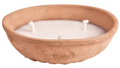 Image de Bougie - 3 mèches dans pot - D 20,3 x H 6 cm