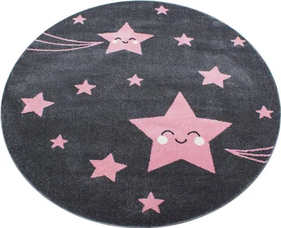 Produktbild von Kinder Teppich KIDS Pink 160 cm Rund