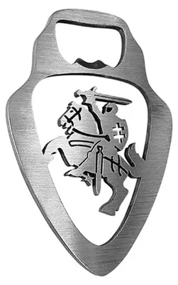 Flaschenöffner aus Edelstahl, Silber, 1 Stück