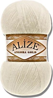 Produktbild von Alize 1x 100g Angora Gold Wolle, Uni, Häkeln, Stricken (102)