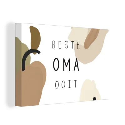 Obrázok produktu pre OneMillionCanvasses® - Maľba na plátne - Obraz na plátne Nástenná maľba na plátne - Najlepšia babička na svete - Príslovia - Babička - Citáty -