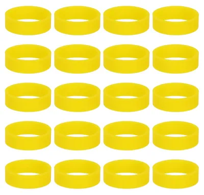 Zdjęcie produktu dla Elastyczne gumki silikonowe, 30 sztuk, antypoślizgowe, o szerokości 3,5 cm, idealne do wiązania i organizowania