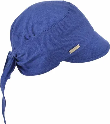 Produktbild von Seeberger Chambraystoff Schirmmütze zum Binden, blau, Gr. Einheitsgröße