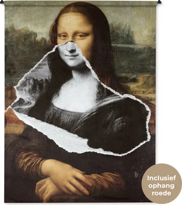 Produktbild von MuchoWow® Wandteppich Wandbehang Mona Lisa - Da Vinci - Kunst 150x200 cm Tapisserie Dekoration Wandtuch - Wandaufhängung - Moderner