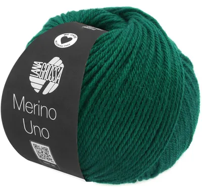 Zdjęcie produktu dla Lana Grossa MERINO UNO 50 g bardzo cienka wełna merynosowa z wykończeniem superwash 125 m kolor 022 - butelkowa zieleń, Obraz wygenerowany przez AI