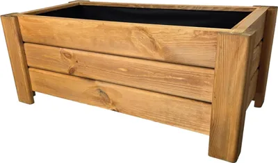 Immagine prodotto di HolzGarden Fioriera in Legno Impregnato 80x32x40 cm Colore Pinia per Giardino Balcone Esterno 54 L FLORA