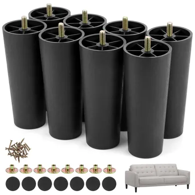 Immagine prodotto di Piedini per mobili - Plastica - 150 mm - Set da 8