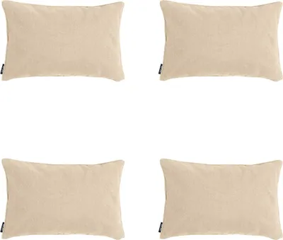 Produktbild von Madison - Dekokissen Beige Canvas Eco+ - Ca. 30x50 cm - 4er-Set