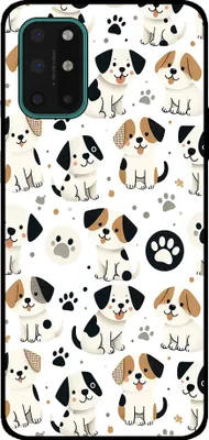 Produktbild von Smartphonica Telefon Fall geeignet für OnePlus 8T mit Hund drucken - TPU zurück Abdeckung Fall Hund Design