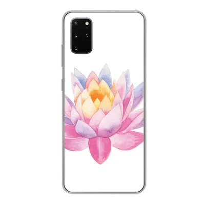 Produktbild von MuchoWow® Handyhülle Schutzhülle Hülle für Samsung Galaxy S20 Plus Aquarell - Blume - Seerose Silikon Softcase Handy Hülle - Hartschale
