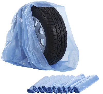 Immagine prodotto di Sacchetti per pneumatici premium, borsa copriruota, 62 cm, 100 pezzi