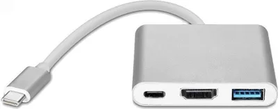 Obrázok produktu pre INF Multiportový adaptér USB-C na USB, USB-C (USB PD), kompatibilný s 4K HDMI