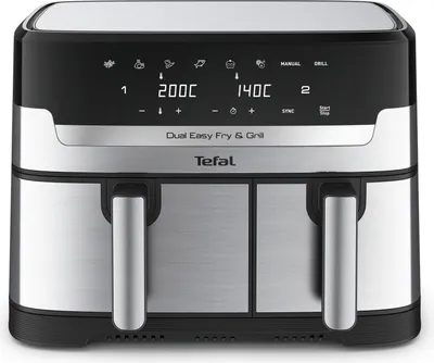 Produktbild von EY905D Easy Fry&Grill Doppel-Heißluftfritteuse