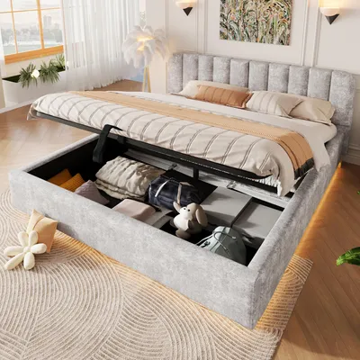 Zdjęcie produktu dla Łóżko tapicerowane o wymiarach 90x200 cm, obite welurem w kolorze różowym, z hydraulicznym pojemnikiem na pościel. Dzieńówka z drewnianą podstawą pod materac i możliwość elastycznego montażu zagłówka po lewej lub prawej stronie