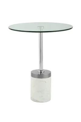 Produktbild von Beistelltisch Venezia 100 Silber / Weiß