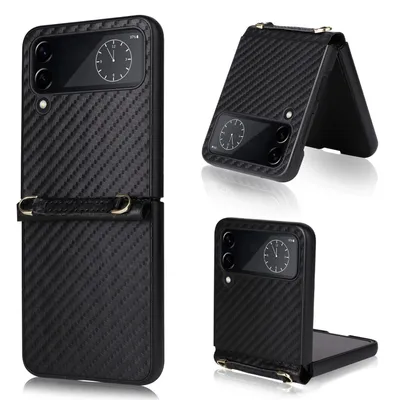 Immagine prodotto di Per Samsung Galaxy Z Flip4 5G custodia in /fibra di carbonio per telefoni cellulari