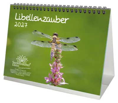 Produktbild von Libellenzauber DIN A5 Tischkalender 2027 - Seelenzauber