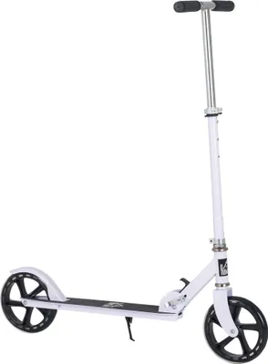 Produktbild von HOMCOM Klapproller für Kinder von 7–14 Jahren, Kinderroller, 4-stufig höhenverstellbarer Lenker mit Bremse, 88 x 37 x 75–100 cm, Weiß
