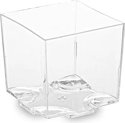 Image de Coupe à fingerfood carrée, transparente 4,4 x 4,4 x 4,3 cm - 65 ml [20 pièces]