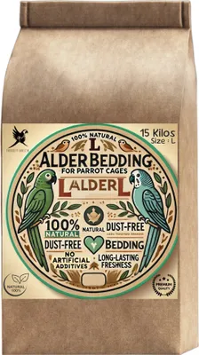 Produktbild von Premium Erlenholzspäne Für Papageien - Natursubstrat L, 15 Kg, Gesundes Zuhause Für Vögel