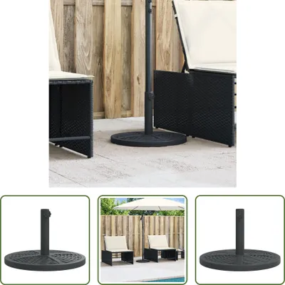 Image de The Living Store Support de parasol pour mât Ø38/48 mm 12 kg Rond