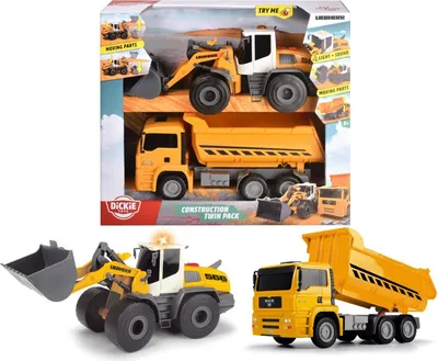 Produktbild von Dickie Toys 203726008, Fahrzeug-Set, 3 Jahr(e), Schwarz, Gelb