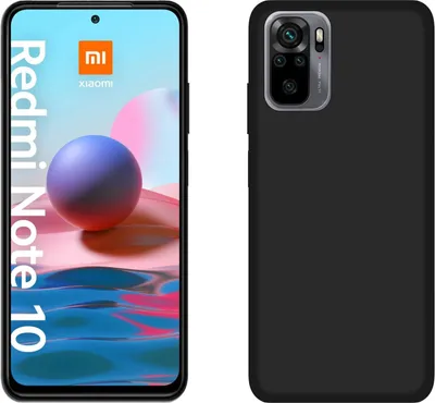 Produktbild von cofi1453® Silikon Hülle Carbon kompatibel mit XIAOMI REDMI NOTE 10 5G Case TPU Soft Handyhülle Cover Schutzhülle Schwarz