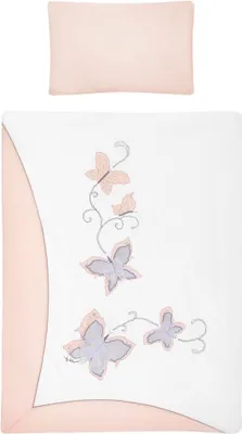 Produktbild von 3-teilige Bettwäsche Belisima Butterfly 100/135 rosa
