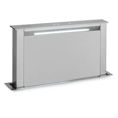 Produktbild von Klarstein Royal Flush Eco Dunstabzugshaube 60 cm - Versenkbar, 576 m³/h Abluft, Touch-To-Slide, LED-Beleuchtung, A+ Energieeffizienz, Edelstahl & Glas, Umluft & Abluft