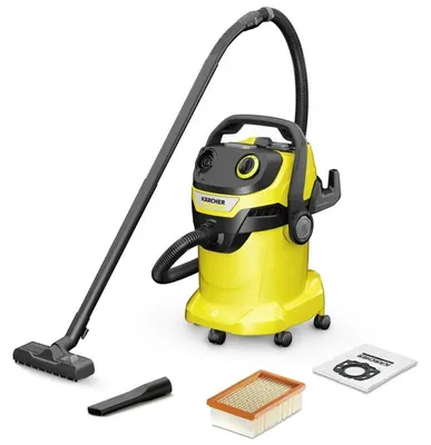 Immagine prodotto di Aspirapolvere giallo per solidi/liquidi da 500 w e 25 l Karcher KWD5V-25/5/22