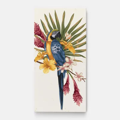 Produktbild von ARTHUB® Leinwandbild 40x80 cm, Exotic Bird Flower | Wohnzimmerdekoration, Hängende Bilder, Wanddekoration, Heimdekoration, Blumen, Exotische Blumen