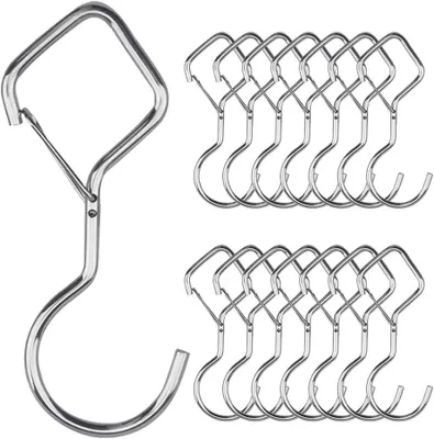 Image de 15 crochets en métal, de 10 cm, pour la cuisine