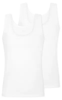 Produktbild von Schiesser Damen 2PACK Traegertop weiss