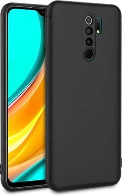 Image de Housse en silicone pour Xiaomi Redmi 9 Housse de protection noire mate Backcover Handy Case