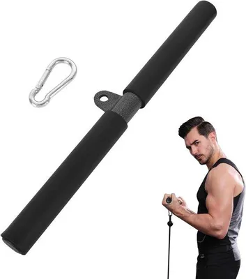 Obrázek produktu pro Hrazda na posilování zad – pro posilování – protiskluzová rukojeť – 40 cm – černá