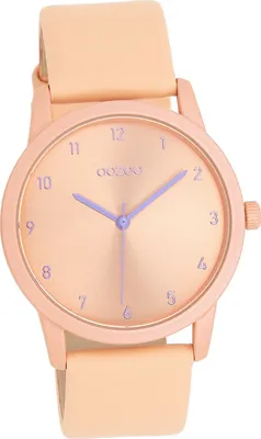 Produktbild von Oozoo Damen Armbanduhr orange Analog Timepieces Lederarmband D2UOC11075